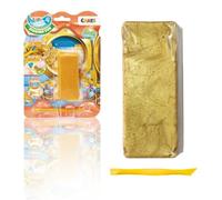 MAGIC DOUGH Digging Fun Or - Kit de fouille avec pâte à modeler et trésors à transformer en bracelet - Jouet éducatif dès 5 ans