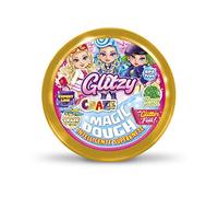 Magic Dough Pate a Modeler Intelligente 70 g avec Paillettes, Pâte polymere Activites manuelles pour Enfants, Vert