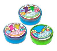 MAGIC DOUGH Twist - Pâte à Modeler Tricolore, Pack de 3X Boîtes de 35g, Pate Intelligente 3 Couleurs à mélanger