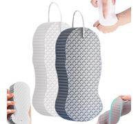 Magic Exfoliating Bath Sponge, 2025 New Super Soft Exfoliating Bath Sponge, 3D Super Soft Exfoliating Bath Sponge, Reusable Skin-Friendly Shower Sponge for All Skin Types (2PCS-A)