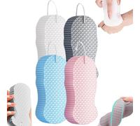 Magic Exfoliating Bath Sponge, 2025 New Super Soft Exfoliating Sponge, 3D Super Soft Exfoliating Bath Sponge, Reusable Skin-Friendly Shower Sponge for All Skin Types (4 pièces)