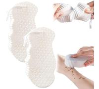 Magic Exfoliating Bath Sponge 3-Pack Set - Super Soft & Reusable Body Scrub Sponge , Removes Dead Skin and Impurities from Bod, Ideal for Men, Women, and Teens All Skin Types (2Pcs White)