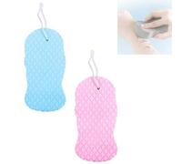 Magic Exfoliating Bath Sponge 3D, Magic Super Soft Exfoliating Bath Sponge, Remover Dead Skin, Skin Friendly and Reusable for Adults Children Women and Men (2Pcs-a)
