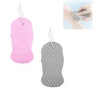 Magic Exfoliating Bath Sponge 3D, Magic Super Soft Exfoliating Bath Sponge, Remover Dead Skin, Skin Friendly and Reusable for Adults Children Women and Men (2Pcs-c)
