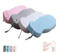 Magic Exfoliating Bath Sponge, 3D Super Soft Bath Shower Sponge, Removes Dead Skin and Impurities from Body - Great (white+blue)