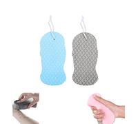 Magic Exfoliating Bath Sponge, 3D Super Soft Exfoliating Bath Sponge, Magic Exfoliating Body Scrubber Remover Dead Skin, Skin Friendly and Reusable for Adults Children and Women (A)