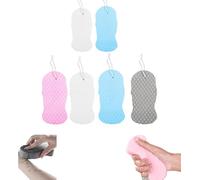 Magic Exfoliating Bath Sponge, 3D Super Soft Exfoliating Bath Sponge, Magic Exfoliating Body Scrubber Remover Dead Skin, Skin Friendly and Reusable for Adults Children and Women (D)