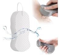 Magic Exfoliating Bath Sponge, 3D Super Soft Exfoliating Bath Sponge, Remover Dead Skin for All Skin Types (White)