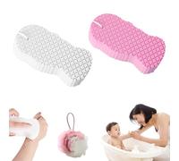 Magic Exfoliating Bath Sponge 3D Super Soft, Exfoliating Bath Sponge Remover Dead Skin Gentle for Face & Body Skin, Resuable, for Adults Children (2PCS-A)