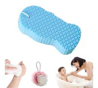 Magic Exfoliating Bath Sponge 3D Super Soft, Exfoliating Bath Sponge Remover Dead Skin Gentle for Face & Body Skin, Resuable, for Adults Children (Blue)