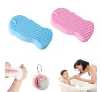 Magic Exfoliating Bath Sponge 3D Super Soft, Exfoliating Bath Sponge Remover Dead Skin Gentle for Face & Body Skin, Resuable, for Adults Children (2PCS-C)