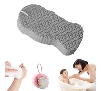 Magic Exfoliating Bath Sponge 3D Super Soft, Exfoliating Bath Sponge Remover Dead Skin Gentle for Face & Body Skin, Resuable, for Adults Children (Grey)