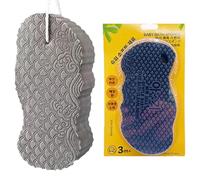 Magic Exfoliating Bath Sponge - 3D Super Soft Exfoliating Bath Sponges for Scrubbing & Dead Skin Removal, Gentle Cleansing, Suitable for All SkinTypes (Gray,2 pcs)