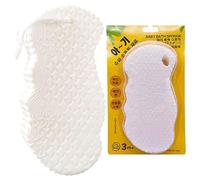 Magic Exfoliating Bath Sponge - 3D Super Soft Exfoliating Bath Sponges for Scrubbing & Dead Skin Removal, Gentle Cleansing, Suitable for All SkinTypes (White,2 pcs)