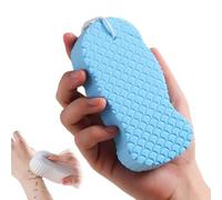 Magic Exfoliating Bath Sponge 3d Super Soft, Magic Exfoliating Body Scrubber, Scrub Sponge Shower Brush, Skin-Friendly, Deep Cleans & Removes Dead Skin (Blue)