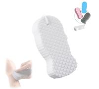 Magic Exfoliating Bath Sponge, Magic Super Soft Exfoliating Bathsponge, Super Soft Magic Exfoliating Sponge, Skin Friendly and Reusable for Adults Children (White)