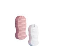 Magic Exfoliating Bath Sponge, Super Soft 3D Body Scrubber for Gentle Dead Skin Removal, for All Skin Types, Multiple Textures Exfoliating Sponge for Adults Women and Men Kids (2pcs*E)
