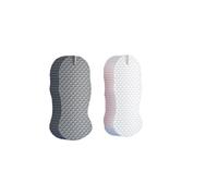 Magic Exfoliating Bath Sponge, Super Soft 3D Body Scrubber for Gentle Dead Skin Removal, for All Skin Types, Multiple Textures Exfoliating Sponge for Adults Women and Men Kids (2pcs*A)