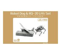Magic Factory - Robot Dog & Rq-20 Uav Setmaquette Figurine Robot Dog & Rq-20 Uav Set Magic Factory7503 1:35 Figurine Miniature
