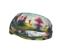 Magic Fairy Tale Castle01 Bandeau de sport pour homme et femme Pour course à pied, yoga, gym, entraînement, cyclisme