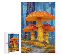 Magic Forest Mushrooms Puzzle 1000 Pièces Educa Jouet en Bois Cadeau Unique Décoration Intérieure Jeu Éducatif Challenge Toy Adultes Et Enfants À Partir De 14 Ans 1000 PCS