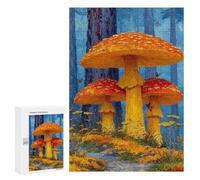 Magic Forest Mushrooms Puzzle 300 Pièces Educa Jouet en Bois Cadeau Unique Décoration Intérieure Jeu Éducatif Challenge Toy Adultes Et Enfants À Partir De 14 Ans 300 PCS
