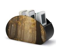 Magic Forest - Support de télécommande en cuir pour télévision, DVD, accessoires, décoration de bureau élégante pour salon, chambre à coucher, bureau