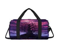 Magic Forest Tree Sac de sport avec compartiment à chaussures Sac de voyage Sac de gym Organiseur de bagages pour femmes, hommes, enfants, filles, garçons