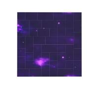 Magic Galaxy Sky Print Bloc de briques de construction carré créatif pour décoration de bureau