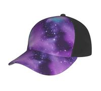 Magic Galaxy Sky Purple Print Casquette de baseball en maille pour sports de plein air Séchage rapide Respirant Absorption de la transpiration