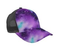Magic Galaxy Sky Purple Print Casquette de baseball légère unisexe pratique pour la pêche et les activités de plein air