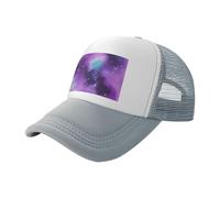 Magic Galaxy Sky Purple Print Chapeau d'été élégant Casquette de baseball respirante en plein air Pêche Plage Sports Casual Wear, gris, Taille unique