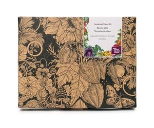 Magic Garden Seeds Anciennes tomates colorées Coffret de graines 5 variétés | Berner Rose, Green Zebra, Black Russian, Ananas et Yellow Ruffled • Tomates anciennes aromatiques aux couleurs variées