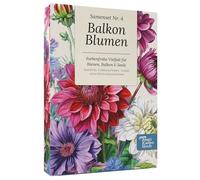 Magic Garden Seeds Boîte de semences de fleurs de balcon avec 9 variétés - Fleurs d'été & plantes vivaces pour balcon et pot - Convient aux abeilles, parfumées et colorées - Variété de fleurs pour les