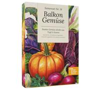 Magic Garden Seeds Boîte de semences de légumes de balcon - 9 variétés pour pot, boîte et jardinage urbain - Cultiver des légumes frais sur le balcon et la terrasse