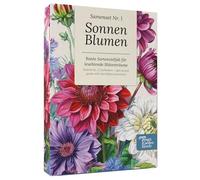 Magic Garden Seeds Boîte de semences de tournesols avec 6 variétés - Tournesols colorés et classiques pour jardin, pot et balcon - Il suffit de semer et de vivre la joie des fleurs
