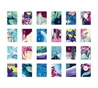 Magic Garden Seeds Calendrier de l’Avent DIY avec 24 sachets à remplir | Sachets kraft non remplis avec illustrations végétales colorées • Numérotés • Format 13 × 9,5 cm