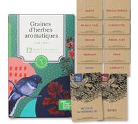 Magic Garden Seeds Coffret de graines d'herbes aromatiques 12 variétés