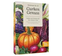 Magic Garden Seeds - Lot de 6 graines de concombres avec 6 variétés : concombres d'insertion, concombres à salade, aneth et oignon - Variété croquante pour parterres, balcon et cuisine - Idéal à