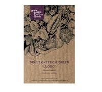 Magic Garden Seeds Radis « Green Luobo » (Raphanus sativus), étirement d'automne doux et vert d'Asie, peu encombrant, craquant et stockable, idéal pour les parterres surélevés et la culture de balcons