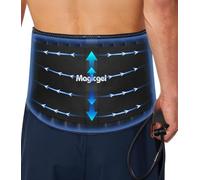 Magic Gel Ceinture Dos Compresse Glace - Thérapie Chaud/Froid avec Pompe à Air pour Pénétration Profonde et Soutien Lombaire, Gel Flexible Amovible pour Douleurs Dos, Sport et Récupération Musculaire