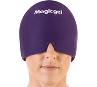 Magic Gel Migraine Ice Head Wrap | Véritable soulagement de la migraine et des maux de tête | La casquette originale contre les maux de tête | Froid, confortable, sombre et frais ; (Violet)