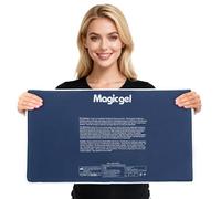 Magic Gel Poche de Glace en Gel Géant - XL - Poche de Froid pour Genou & Cheville - Compresse à Glace Froide Versatile - Vessie de Froid Réutilisable & Durable - Pack Gel Coude - Gris