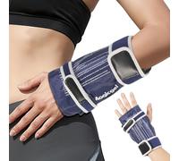 Magic Gel Poignet Ice Pack Wrap - Orthèse de main chaude ou froide avec pack de gel - Bracelet chauffant ou refroidissement par compression pour main droite ou gauche - Sangles réglables - Bleu