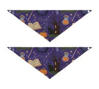Magic Halloween Elements Pet Good Breathability Lot de 2 pour extérieur Différentes tailles 63,5 x 22,9 cm 20,3 cm