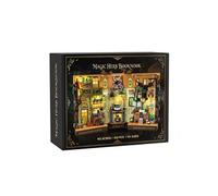 Magic Herb Booknook - Kit construction lumineux 930 pièces, 12+, déco magique et jeu créatif