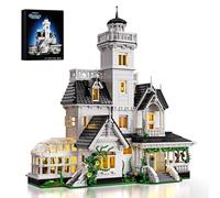 Magic House Building Set with LED Light, Owens House Blocks Toy, Creator Architecture Model Building Kit, Compatible with Lego Horror House, Home Office Decor Gift for Adults (1877PCS)