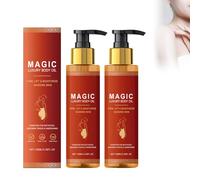 Magic-Huile pour le corps avec 99% d'ingrédients naturels | Huile de soin (200 ml) pour peaux Fines ridules et sèches | Raffermit, améliore l'Élasticité et Hydrate en profondeur