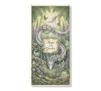 Magic in the Garden - Bannière décorative pour porte d'entrée sur le thème floral enchanté de la nature - Décoration d'intérieur et d'extérieur - Fournitures de vacances - 91,4 x 183 cm