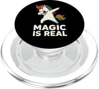 Magic is Real Unicorn Positivity Graphic PopSockets PopGrip pour MagSafe